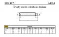 ŠROUBY STAVĚCÍ S DRÁŽKOU A ČÍPKEM DIN 417/A1