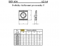 PODLOŽKY ČTYŘHRANNÉ PRO U-NOSNÍKY (sklon 8%) DIN 434/A4