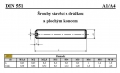 ŠROUBY STAVĚCÍ S DRÁŽKOU A PLOCHÝM KONCEM DIN 551A4