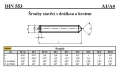 ŠROUBY STAVĚCÍ S DRÁŽKOU A HROTEM DIN 553/A4