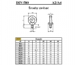 ŠROUBY ZÁVĚSNÉ DIN 580/A4