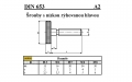 ŠROUBY RÝHOVANÉ NÍZKÉ DIN 653/A1
