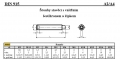 ŠROUBY STAVĚCÍ S VNITŘNÍM ŠESTIHRANEM A ČÍPKEM DIN 915/A4