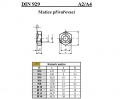 MATICE ŠESTIHRANNÉ K PŘIVAŘENÍ DIN 929/A4