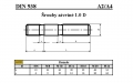 ŠROUBY ZÁVRTNÉ 1.0 d DIN 938/A4