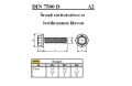 ŠROUBY ZÁVITOTVÁŘECÍ SE ŠESTIHRANNOU HLAVOU TVAR D DIN 7500D/A2
