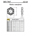 MATICE ŠESTIHRANNÉ POJISTNÉ DIN 7967/A2