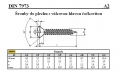 ŠROUBY DO PLECHU SE ZÁPUSTNOU HLAVOU ČOČKOVOU S DRÁŽKOU DIN 7973/A2