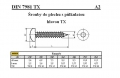 ŠROUBY DO PLECHU S PŮLKULATOU HLAVOU S DRÁŽKOU TORX DIN 7981TX/A2