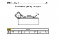 ZÁVLAČKOVÉ PRUŽINY DVOJITÉ DIN 11024/A4