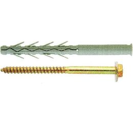 HMOŽDINKY FRIULSIDER PRŮVLAKOVÉ TUP4 + vrut 6hr.hl. NYLON / ŽLUTÝ ZINEK