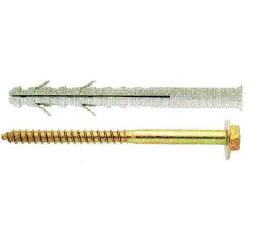 HMOŽDINKY FRIULSIDER PRŮVLAKOVÉ TUPD + vrut 6hr.hl. NYLON / ŽLUTÝ ZINEK