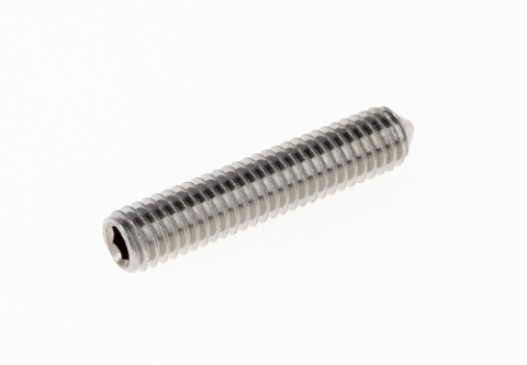 ŠROUBY STAVĚCÍ S VNITŘNÍM ŠESTIHRANEM A HROTEM ISO 4027/A4