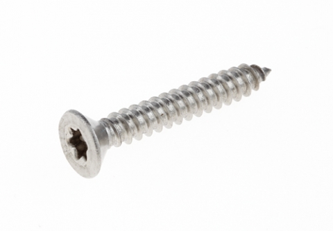 ŠROUBY DO PLECHU SE ZÁPUSTNOU HLAVOU S DRÁŽKOU TORX DIN 7982TX/A2