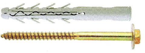 HMOŽDINKY FRIULSIDER PRŮVLAKOVÉ TUPP + vrut 6hr.hl. NYLON / ZINEK