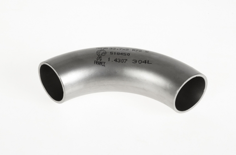 KOLENA SVAŘOVANÁ 90°, R 2.5 D, mat. 1.4301